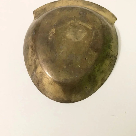 Vintage Brass Pocket Change Dish Trinket Jewelry Key Holder Coin Bowl - Picture 10 of 14